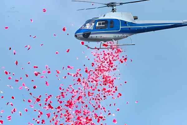 helicopter Service for Flower Showering